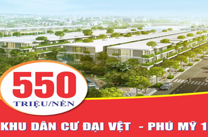 Khu Dân Cư Đại Việt Phú Mỹ 1 – Khu đô thị hiện đại, vị trí chiến lược Phú Mỹ, an cư và đầu tư bền vững