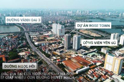 Rose Town 79 Ngọc Hồi – Căn hộ hiện đại, không gian sống xanh phía Nam Hà Nội