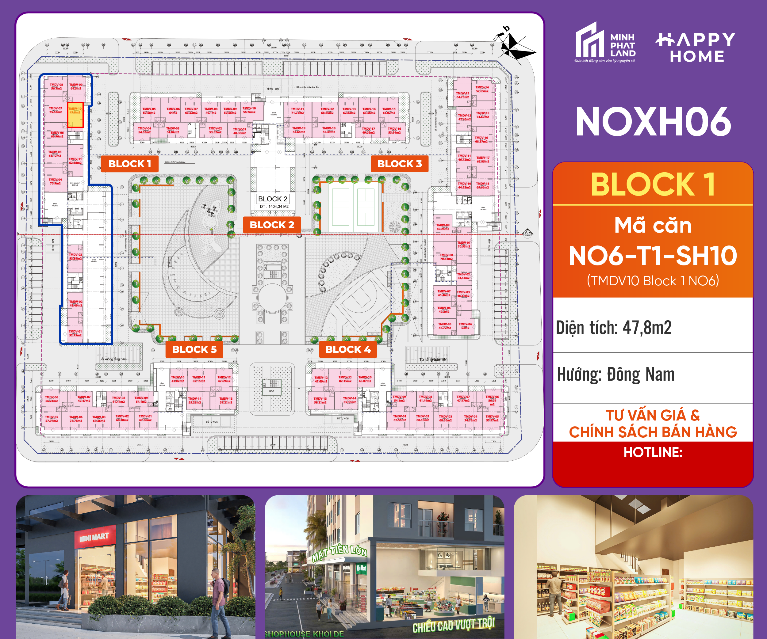 Bán Căn TMDV NO6-T1-SH10 Block 1 - Hướng Đông Nam Mát Mẻ - Giá Chỉ 2.5 Tỷ.