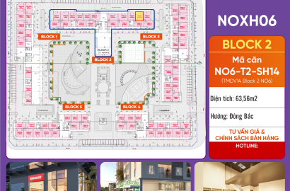 ở Hữu Căn TMDV NO6-T2-SH14 Block 2 - Diện Tích Lớn - Kinh Doanh Đắc Địa