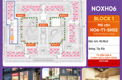 [Giá Cực Tốt] Bán Căn NO6-T1-SH02 Block 1 – 48,49 m2