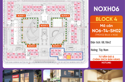 [Chính Chủ] Bán Căn NO6-T4-SH02 Block 4 – 68,18 m2